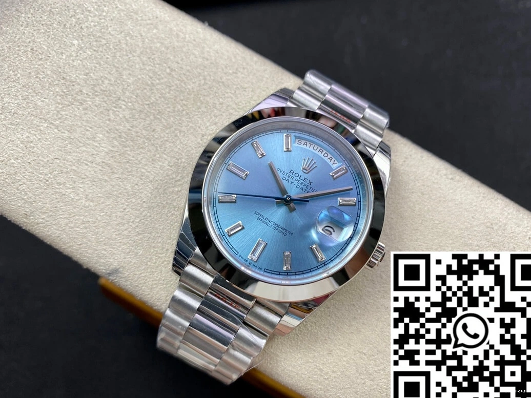 Blue Date Factory Ice Dial Rolex EW Day 228206 0124